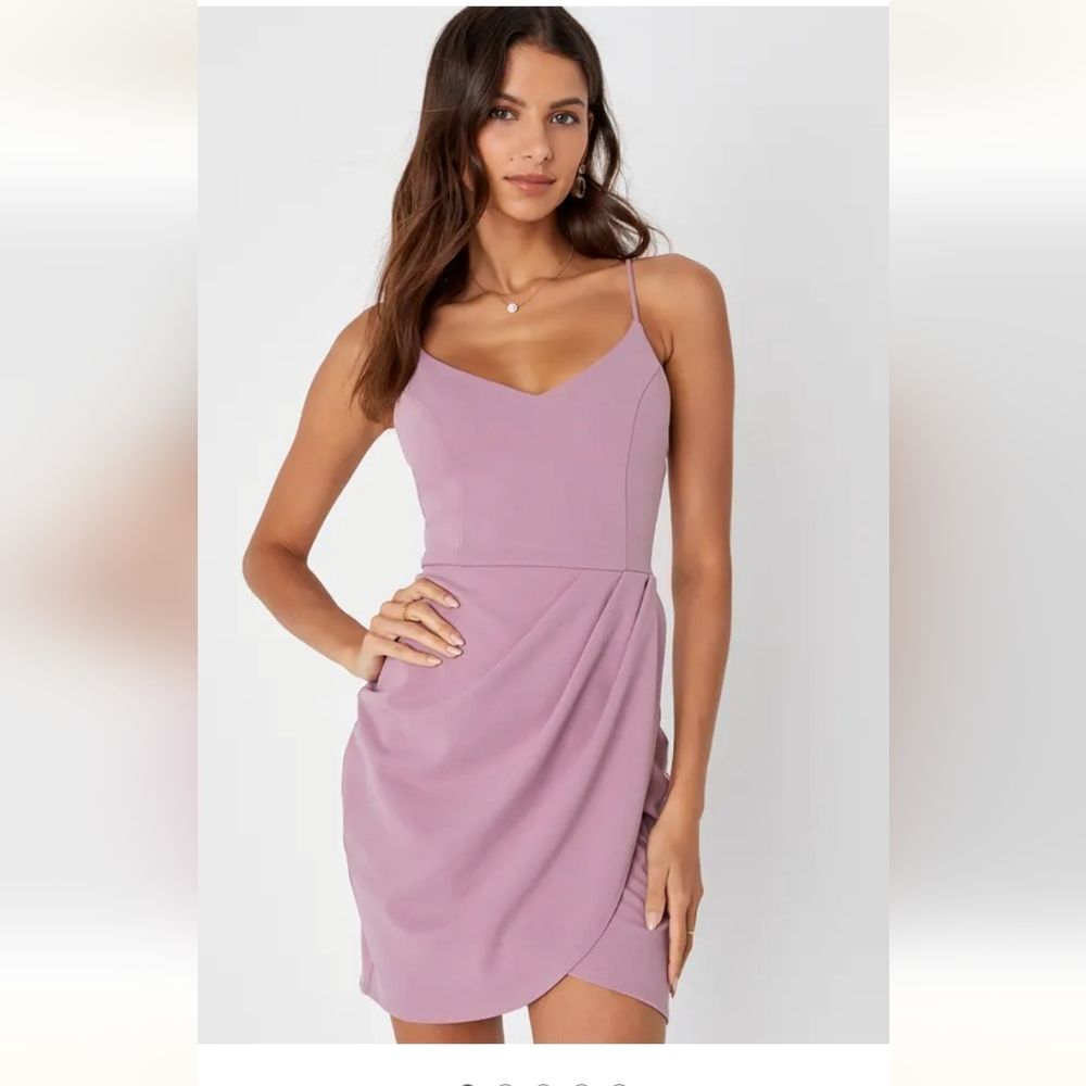 Lulus Mauve Mini Cocktail Dress